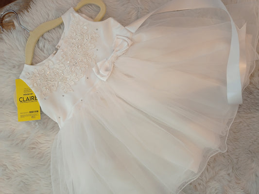 New Arrivals - White Baptism Dress for baby girls