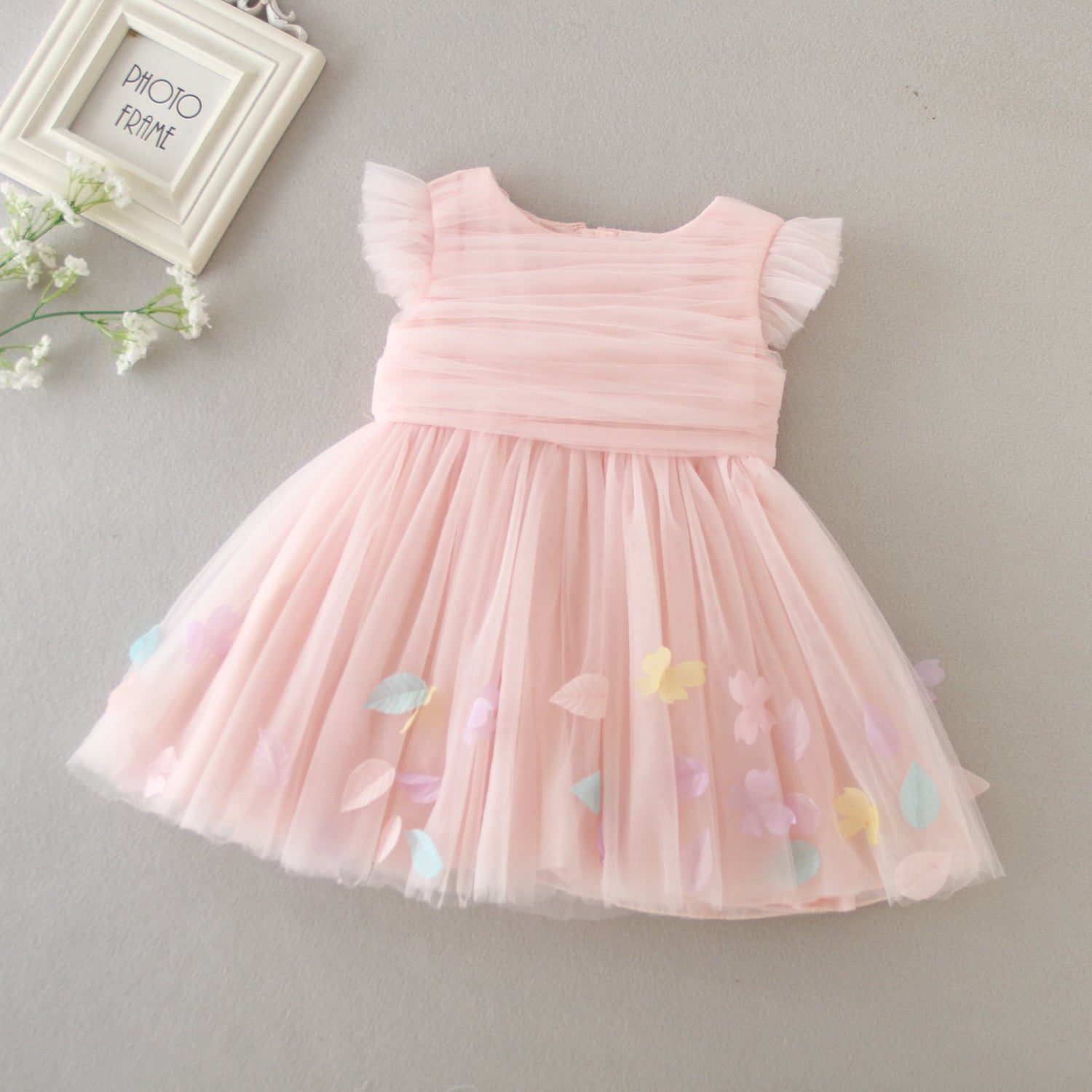 pink baptism dress Iwemek Prom Dresses for Girls 3D Bow-Knot Birthday Party Dress Pink Cute Tutu for Toddler Girls Baptism Clothes 2025, Toddler Girl's, Size: 5-6Y