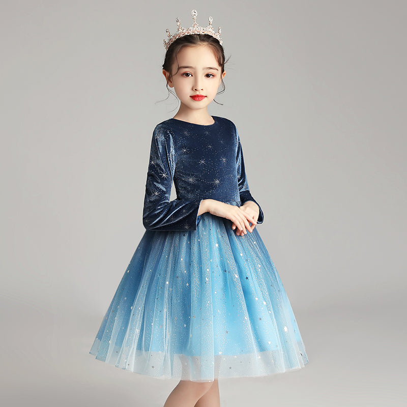 houseofclaire.com Navy blue Velvet Dark Knight Dress