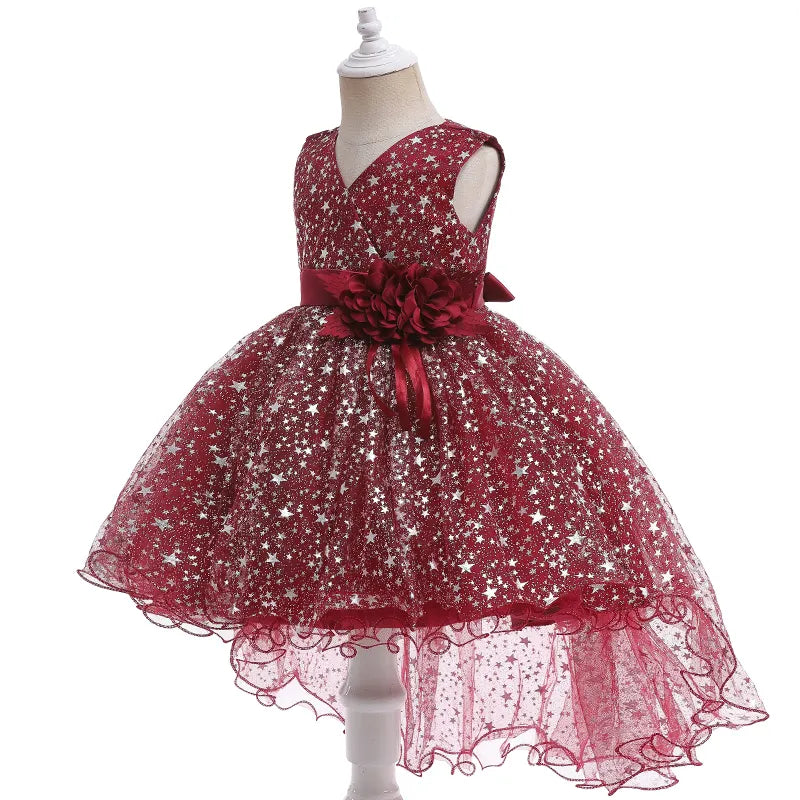 Violet Scoop Neck Short Sleeves Ball Gown Flower Girls Dress | Flower girl  dresses tulle, Tulle ball gown, Rustic flower girl dress