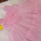New arrivals - Baby Pink Ruffle heart Party wear dress for baby girls