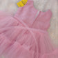 New arrivals - Baby Pink Ruffle heart Party wear dress for baby girls