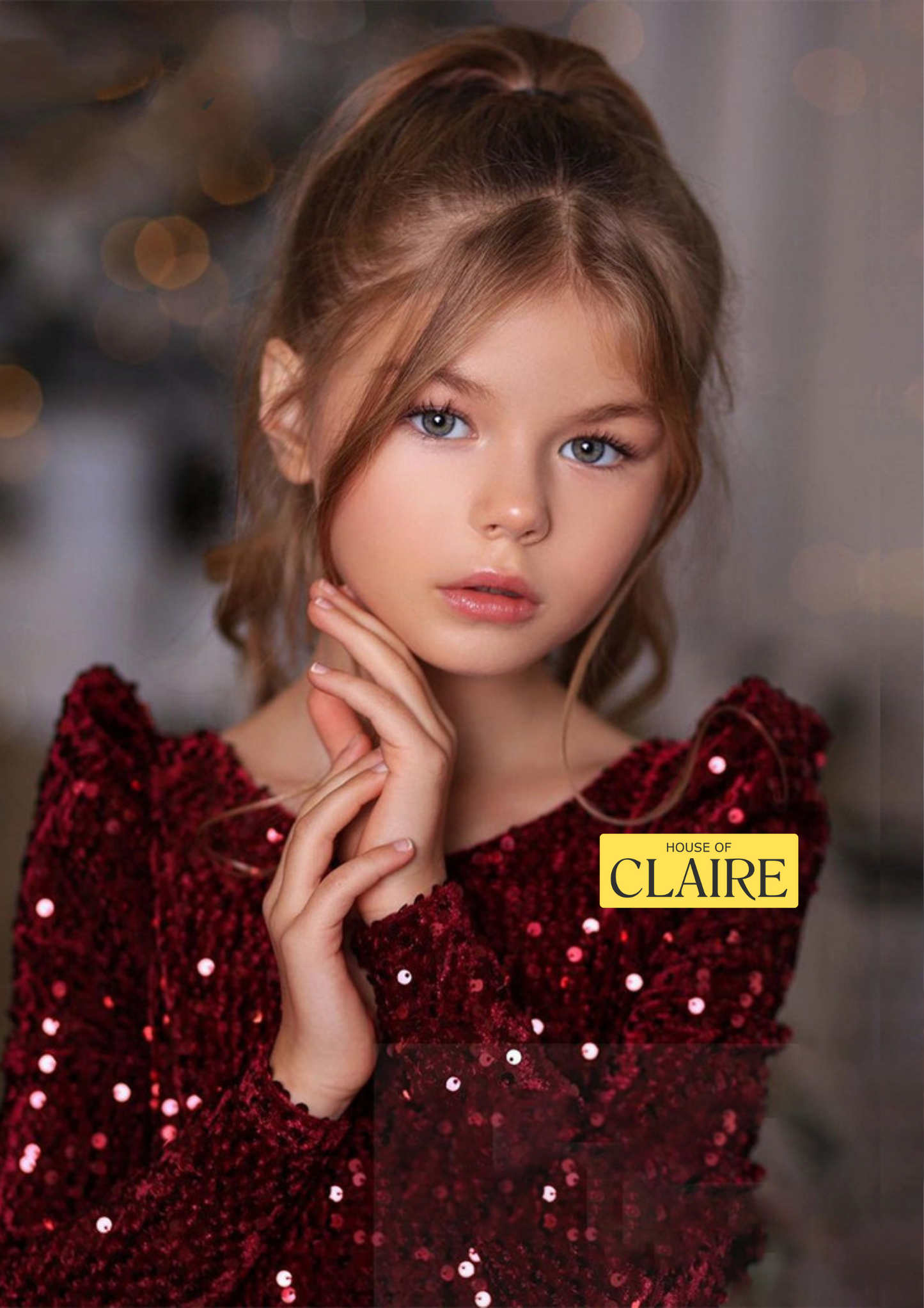New Arrivals - Luxury royal Ruby Red Sequins short Party wear Ball Gown Dress for girls