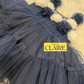 Fluffy Layered Navy Blue 1st Birthday Dress for Baby Girl – Party Wear