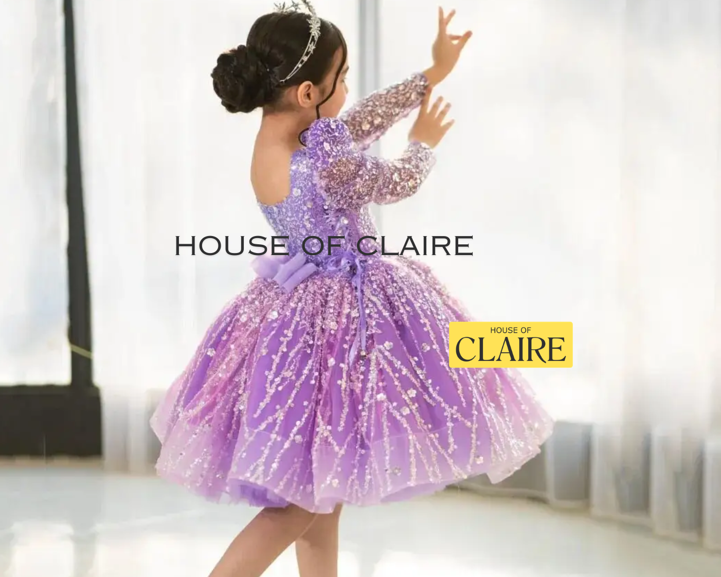 Luxury Purple Sequin Princess Dress for Baby Girls by House of Claire)
www.houseofclaire.com