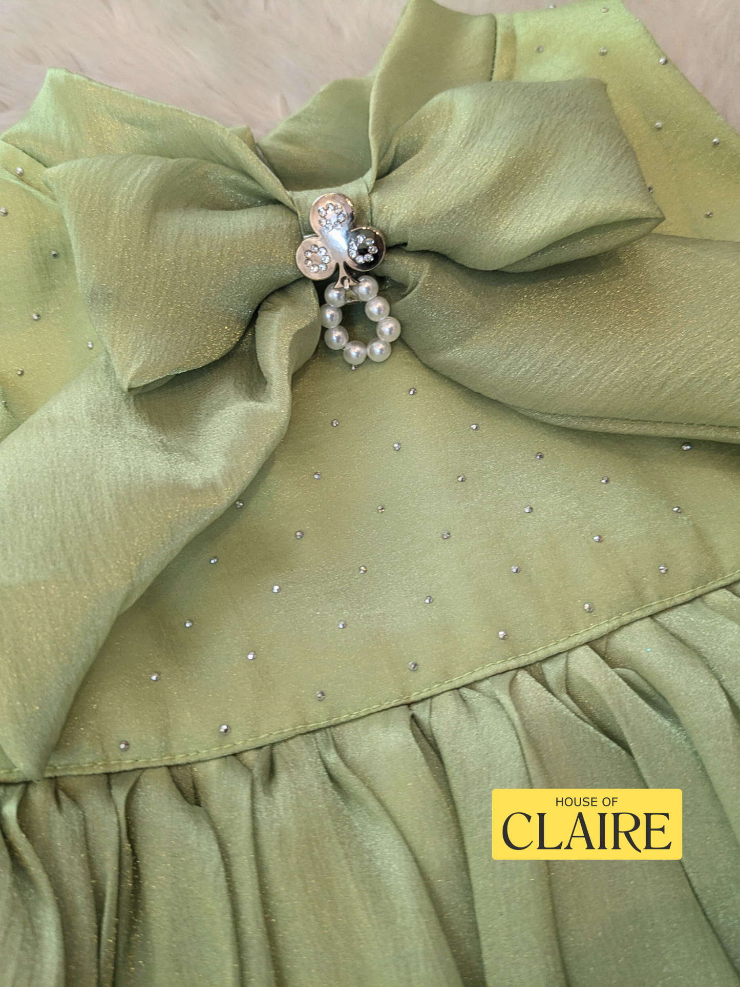 New arrivals - Pastel Mint Green Baby Girl Party Wear 1 year Dress