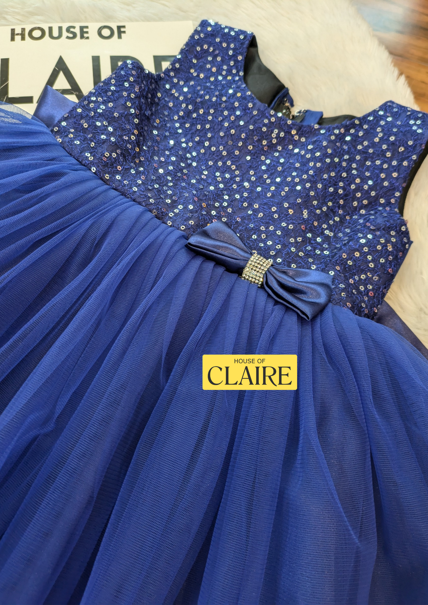 www.houseofclaire.com Royal blue party wear for baby girls 1st birthday or 2nd birthday Kids Online Best party wear Birthday dresses online in India Bangalore Party wear kids dresses by House of Claire is best in Kidswear for baby girls birthday dress 