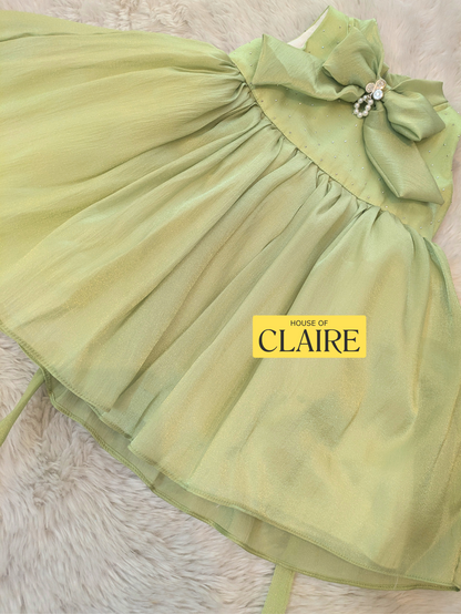 New arrivals - Pastel Mint Green Baby Girl Party Wear 1 year Dress