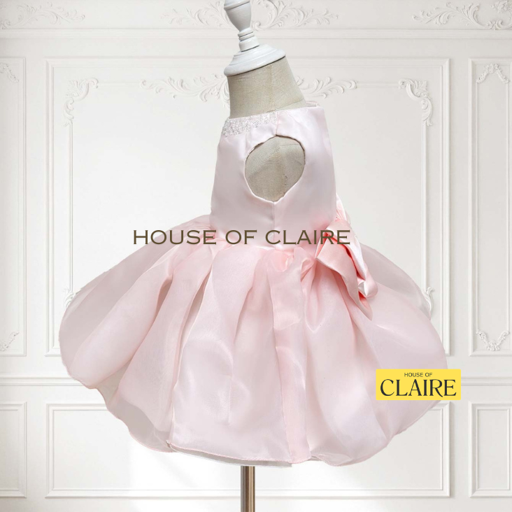 House of Claire - Luxury Fondant Pink Princess 1st Birthday Dress