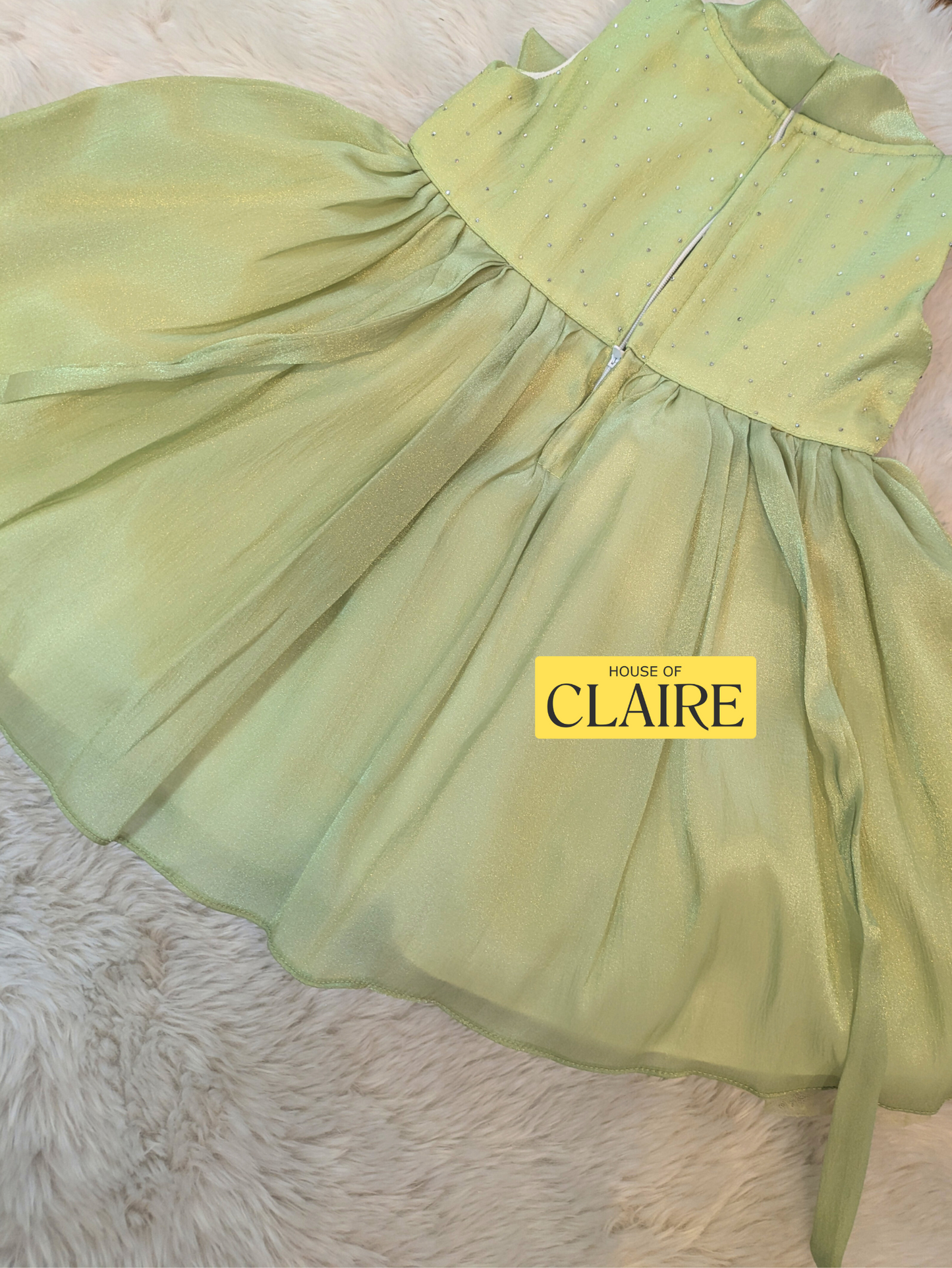 New arrivals - Pastel Mint Green Baby Girl Party Wear 1 year Dress