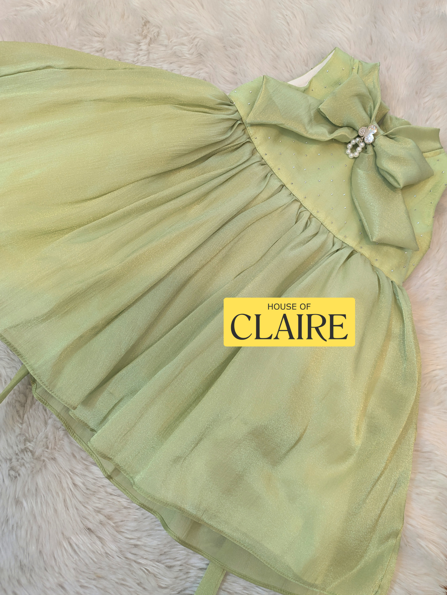 New arrivals - Pastel Mint Green Baby Girl Party Wear 1 year Dress