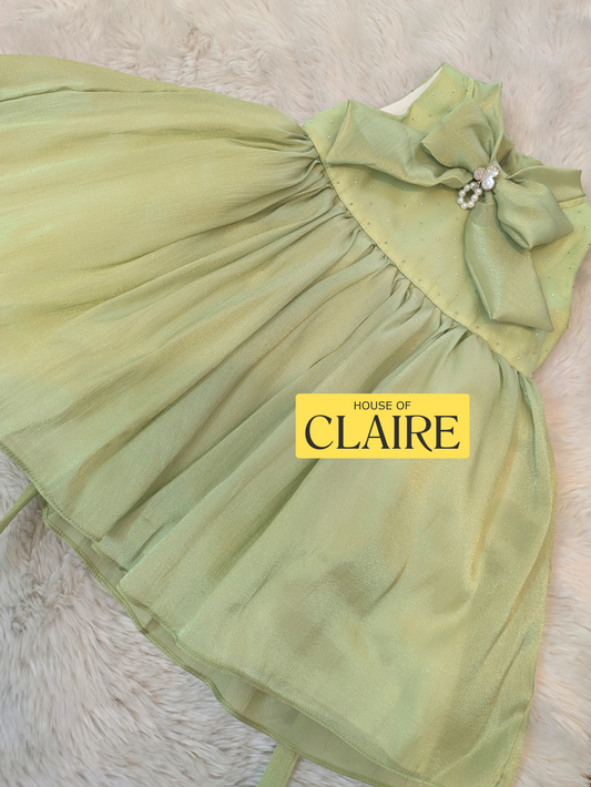 New arrivals - Pastel Mint Green Baby Girl Party Wear 1 year Dress