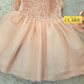 New Arrivals - Classy Pastel Peach Baby Girl Birthday Dress – 1st Year Party Dress | Princess Tulle Frock with Embroidered Floral Bodice