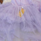New Arrivals - Lavendar Purple Fluffy Baby Girl Long-trail 1st Birthday Party Wear for Baby girls.