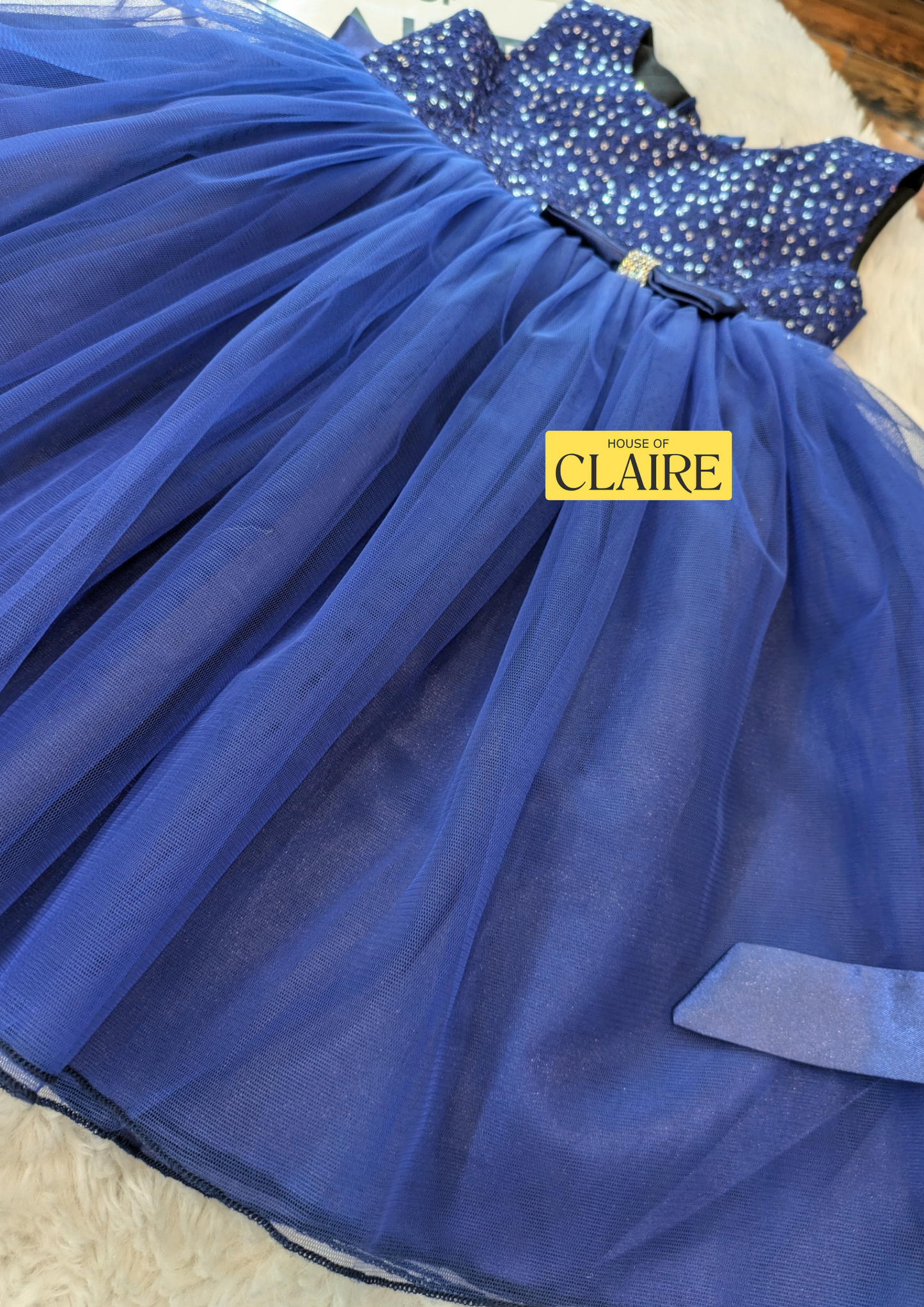 www.houseofclaire.com Royal blue party wear for baby girls 1st birthday or 2nd birthday Kids Online Best party wear Birthday dresses online in India Bangalore Party wear kids dresses by House of Claire is best in Kidswear for baby girls birthday dress 