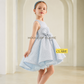 House of Claire – Moonlight Grey Princess Dress | Luxury Birthday & Wedding Dress for Girls (1–4 Years)