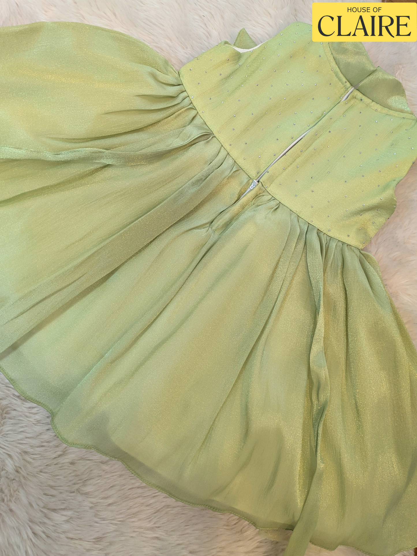 New arrivals - Pastel Mint Green Baby Girl Party Wear 1 year Dress