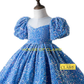 House of Claire™ Celeste Sparkle Luxury Ball Gown for Girls | Luxury Blue Princess Birthday Dress | 1st Birthday, Party Wear, Wedding & Special Occasion | 1–5 Years