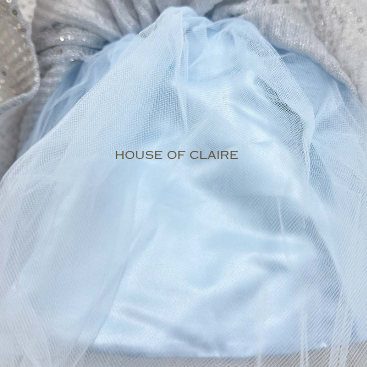 House of Claire – Moonlight Grey Princess Dress | Luxury Birthday & Wedding Dress for Girls (1–4 Years)