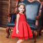 Classic Red floral crystal beaded Dress