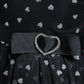 houseofclaire.com Black Beauty dress in Silver Hearts