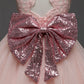 www.houseofclaire.com Pretty Pink Butterfly Sequin Dress little girl dresses boutique India Baptism dress for girls in India