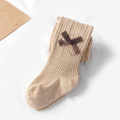 houseofclaire.com Caramel brown Thick-knit soft Pantyhose Stockings