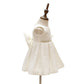 houseofclaire.com Blossom white beaded short Baptism dress