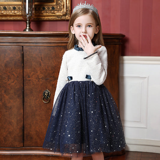 houseofclaire.com Velvet Crème Winter star Dress