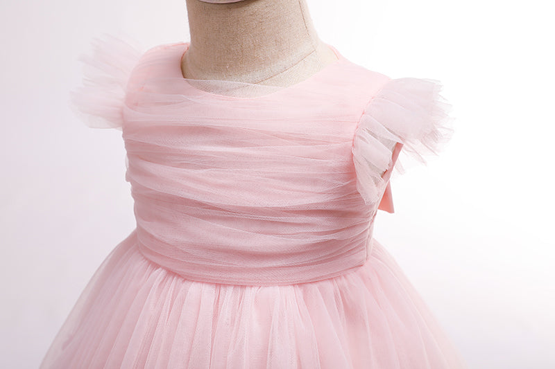 houseofclaire.com Pastel Pink baby flower girl dress