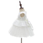 houseofclaire.com White Angel baby short ball gown with back bow