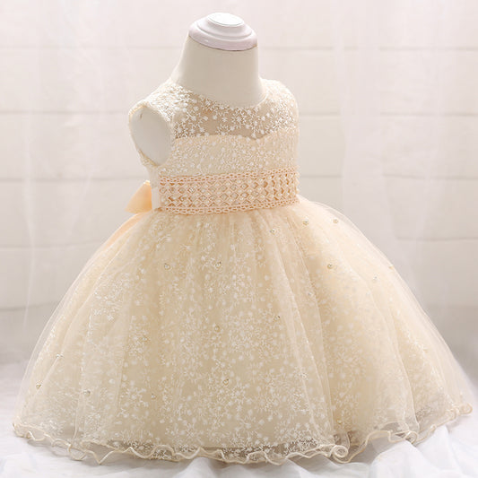 houseofclaire.com Fairy Pearl Crème baby gown dress