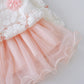 houseofclaire.com Blush candy pink white lace dress set