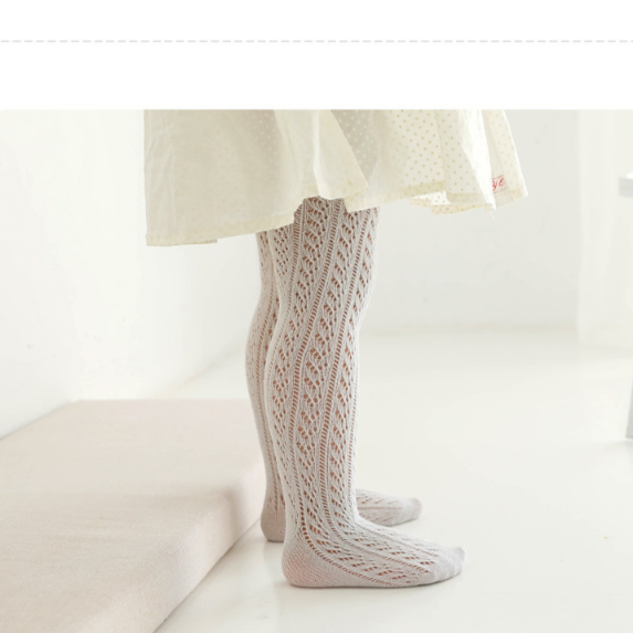 houseofclaire.com Snow-white Thin Baby Mesh Stockings or Knitted Coolant Tights