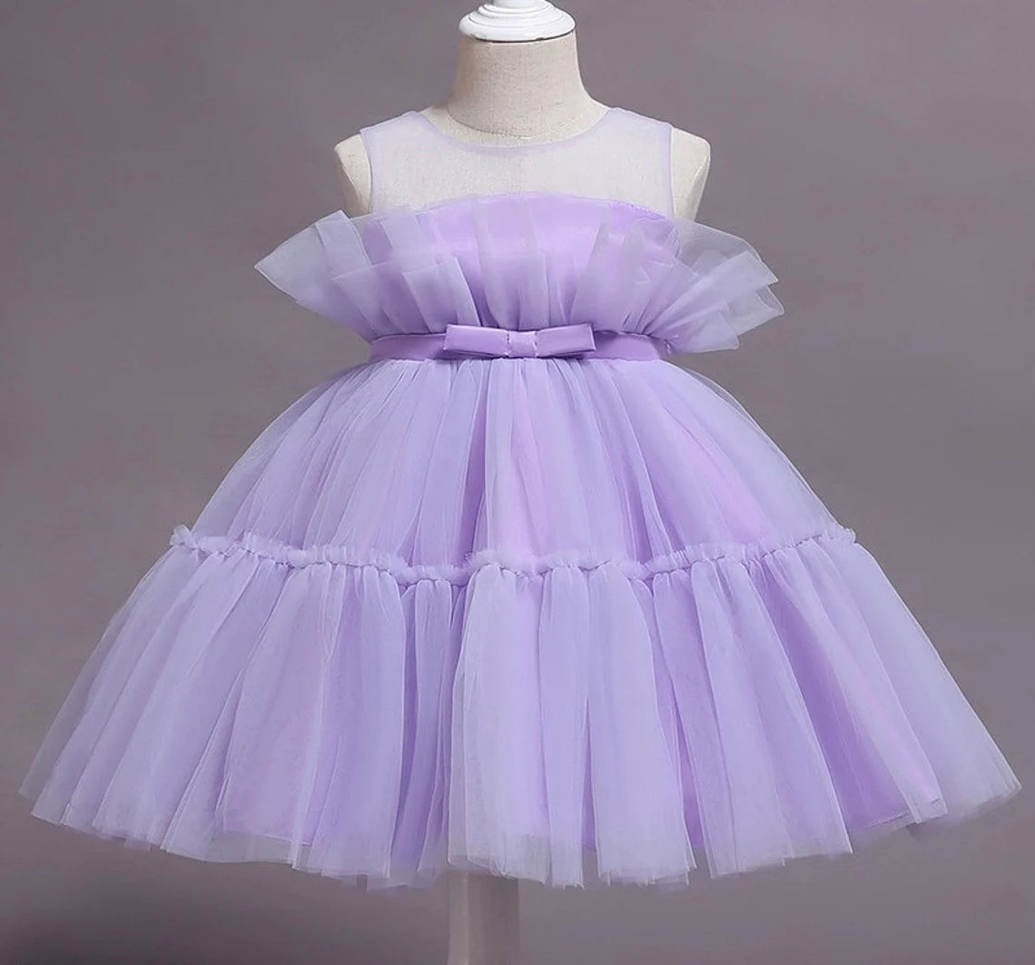 www.houseofclaire.com - Shop Girls Dresses Online in India Best Party Wear Dresses Purple dress for Kids Online in Baby Children's Party wear Dresses by House of Claire India Baby Girls Dresses Baptism Dresses in India