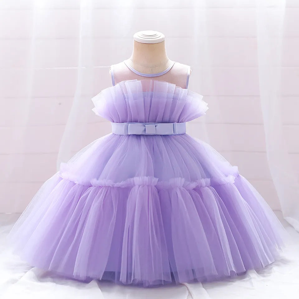 Girls Stylish Pleated Purple Cinderella Design Party Dress. Best Quality  Partywear Gown For Girls, Red Dress,