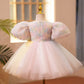 NEW ARRIVALS - Unicorn Color Tulle Baby Girls Party Princess Dress Flower Girls kids Dress
