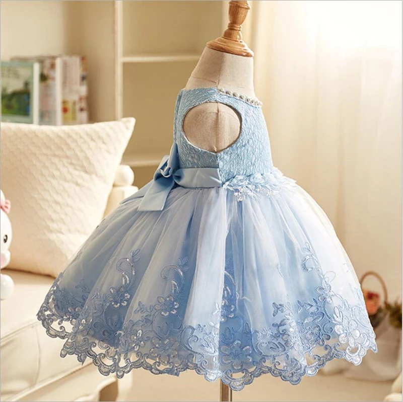 www.houseofclaire.com little girl dresses boutique - Aurora - Limited edition Powder Blue Spring Princess Dress - kids shopping baby store near me by House of Claire once upon child 